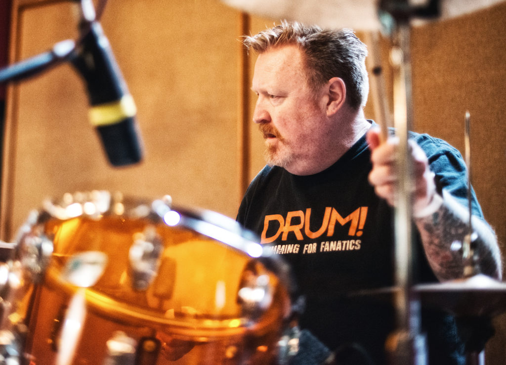 ...Bob laying down the drums for Dreamtime...